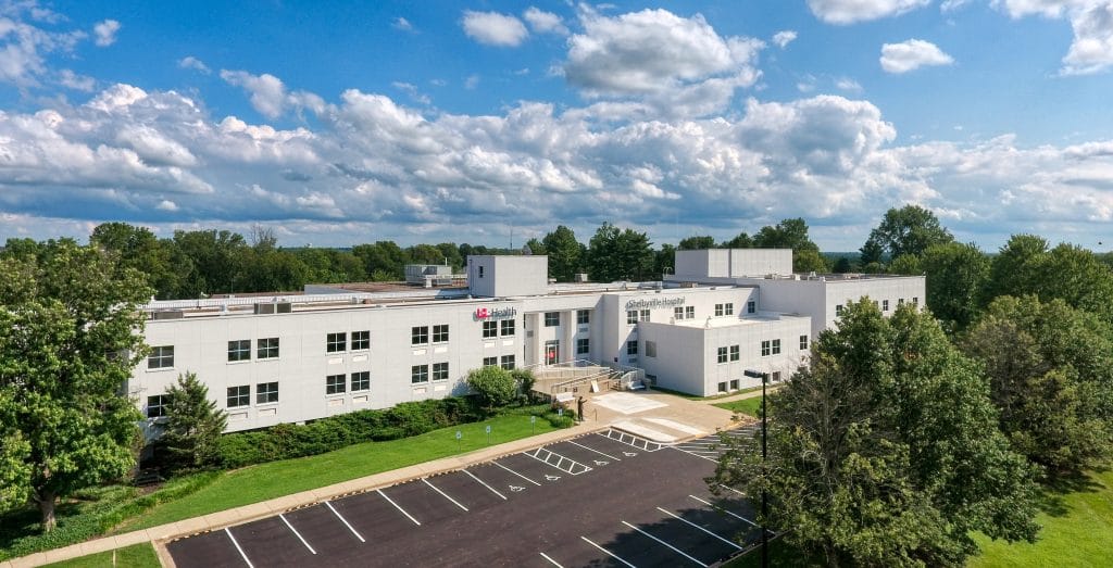 The exterior of our Shelbyville Hospital, representing the importance of rural healthcare philanthropy.