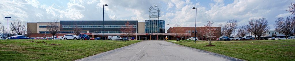 An image of South Hospital, showing how UofL Health is expanding healthcare access Bullitt
